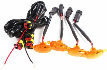 ya 4 8.8 Car Truck Front Led Grille Licht Universal Amber 4LED Grill Amber Lamp for Ford