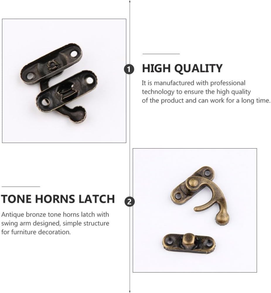 ya 26 10.21 baidi 25pcs Right Latch Hook Horn Lock for Jewelry Box Cabinet Toolbox Suitcase