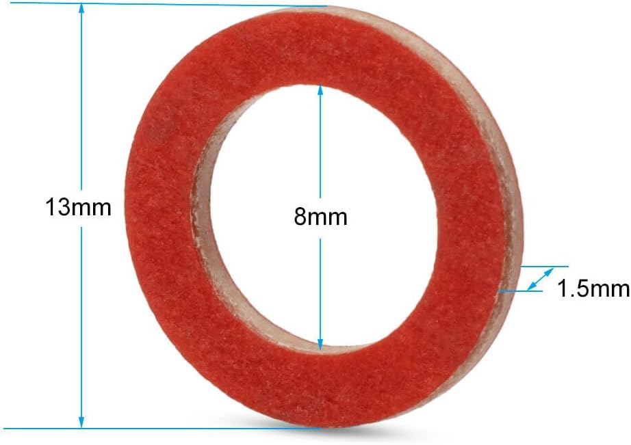ya 2 8.15 for Yamaha Lower Unit Oil Drain Gasket 20pack Replaces 90430-08020 & 90430-08003
