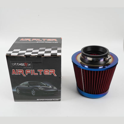 ya 13 9.15 baidi Universal 3/76mm Car Air Filter High Flow Cold Air Intake Dry Cone Replacement