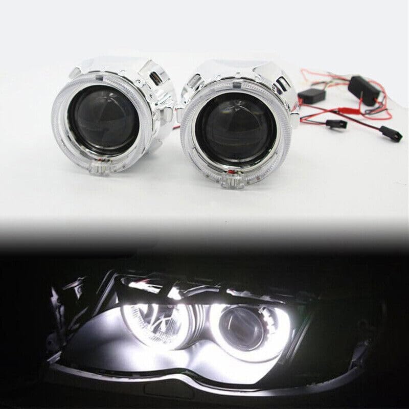 ya 4 8.10 2.5 HID Bi Xenon Head Projector Lens LHD/Rheumatic Heart Disease Headlights and Light Guide Angel Eye H1H4