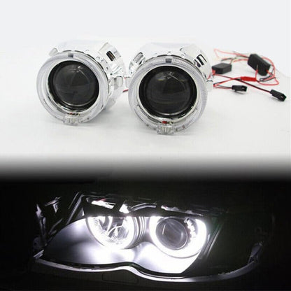 ya 4 8.10 2.5 HID Bi Xenon Head Projector Lens LHD/Rheumatic Heart Disease Headlights and Light Guide Angel Eye H1H4