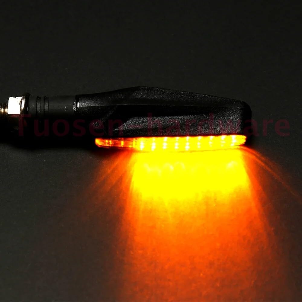 ya 4 8.24 baidi 4Pc Motorcycle Turn Signal Light Universal Indicators LED Daytime Running Lights