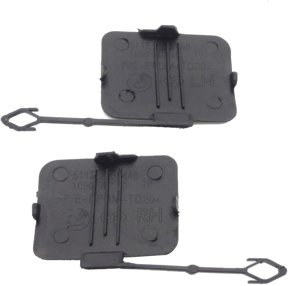 ya 4 8.8.2 1Pair Rear Bumper Tow Towing Hook Eye Cap Cover Plug for BMW X5 E70 2007-2010