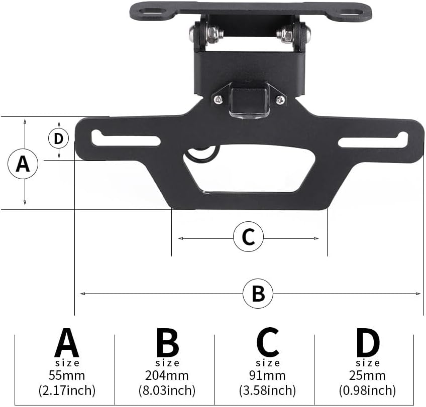 ya 13 9.15 baidi for Suzuki Hayabusa GSX1300R 2008-2020 Foldable Fender Eliminator Rear Tail Tidy