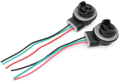 ya 13 9.15 baidi 3157 3057 3155 LED Bulb Brake Light Socket Wiring Harness Wire Adapter