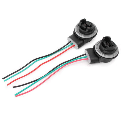 ya 4 8.8 3157 3057 3155 LED Bulb Brake Light Socket Wiring Harness Wire Adapter 