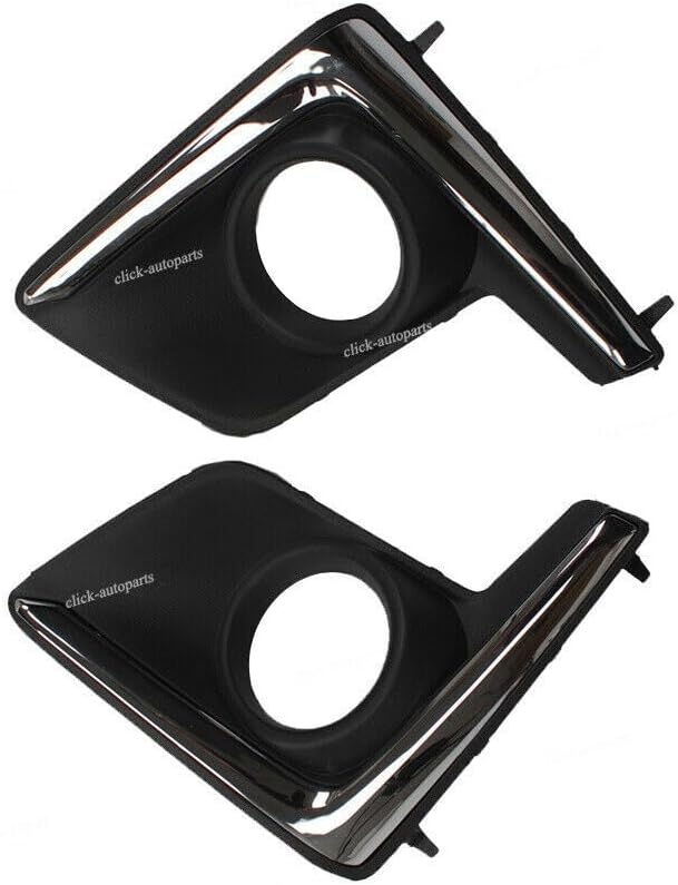 ya 9 10.24 Right&Left Chrome Fog Driving Light Lamp Bezel for Subaru Crosstrek 2016-2018
