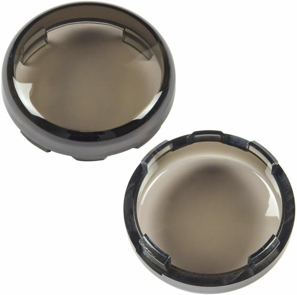 ya 4 8.14 4-Pack Smoke Turn Signal Lens Covers for Harley Road Glide Sportster Softail 