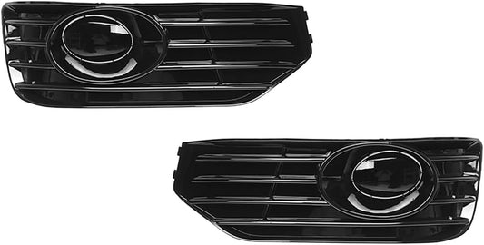 ya 4 8.10 2X FRONT BUMPER GRILL FOG LAMP LIGHT COVERS for VW T5 T5.1 SPORTLINE 2010-2015