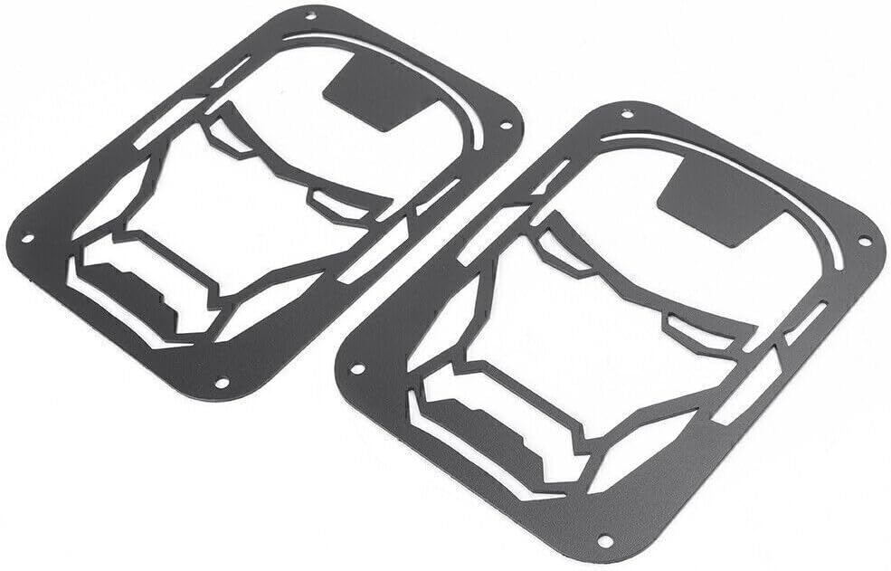 ya 4 8.24 baidi for Jeep for Wrangler JK 2007-2016 Iron for MAN Style 2x Rear Tail Light Guards Covers