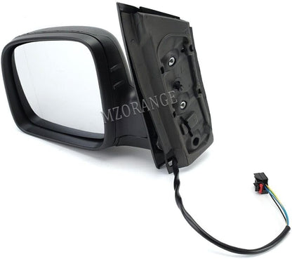 ya 14 9.20 zhengce for VW Caddy MK3 2C 2K 04-15 Au?enspiegel Rockspiegel 5 Draht Beheizbar Li-1