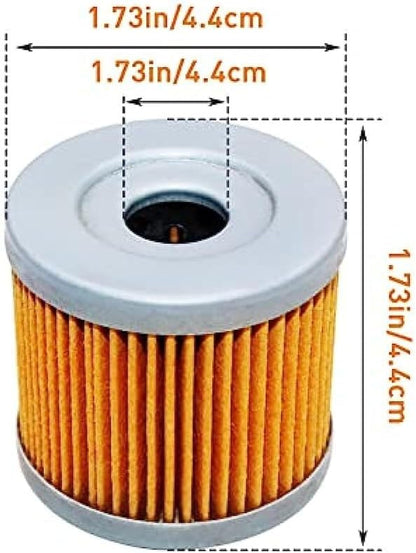ya 4 8.14 2x Motorcycle Oil Filter for Kawasaki 220 Bayou KLF220 KLF-220 1988 1999 2000