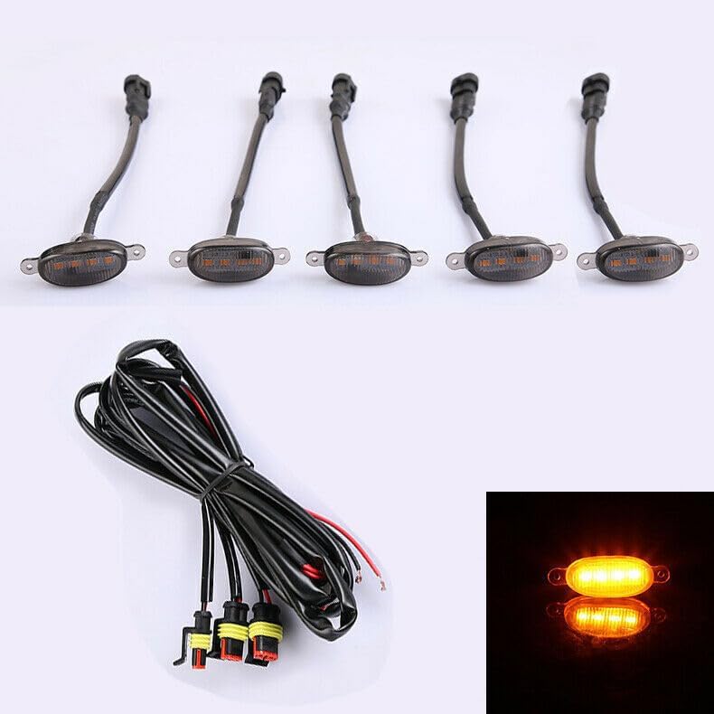 ya 14 9.20 zhengce Front Upper Grille Smoky LED Light Raptor Style Trim for Toyota FJ Cruiser-1