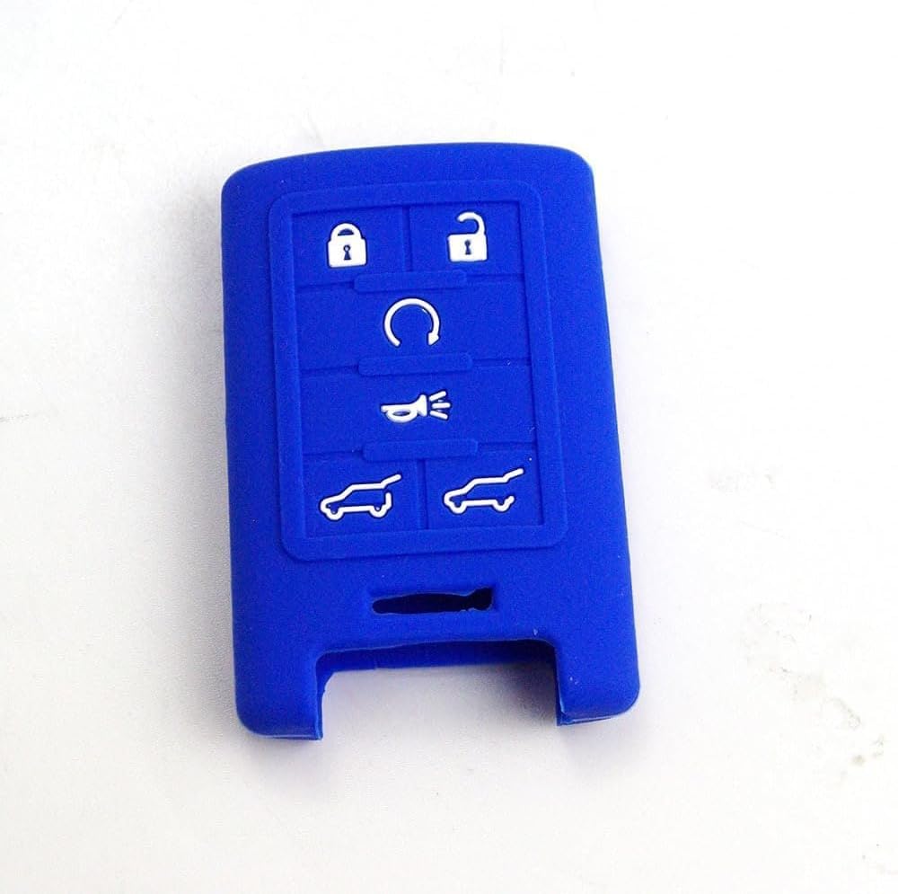 ya 28 10.13 zhengce New Silicone Key Cover Shell 6 Buttons for Cadillac for Escalade Remote fo