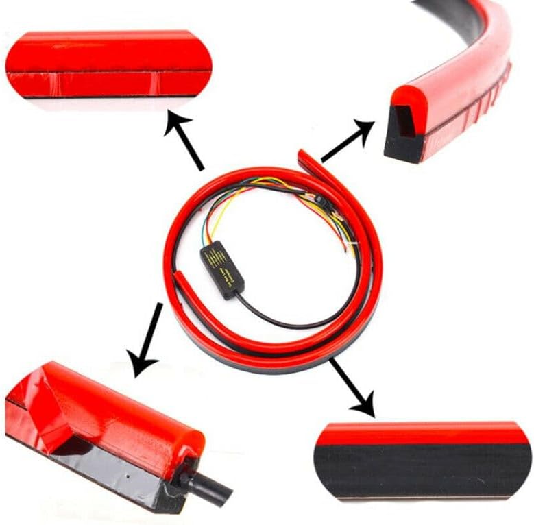 ya 13 9.15 baidi Car additional lights third brake flexible red LED drive turn signal stop l