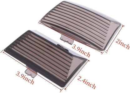 ya 23 10.7 baidi Front & Rear Fender Tip Light Smoke Lens Cover for Harley-Davidson Electra Glide