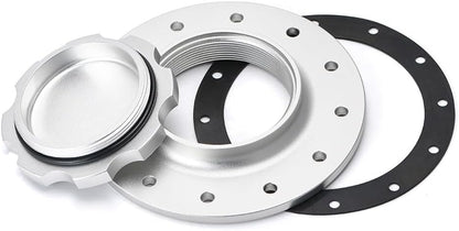 ya 5 8.10 Alu for Mini um Twist On Filler Neck Cap Billet Fuel Cell Cap Flush Mount 3'' 12Hole