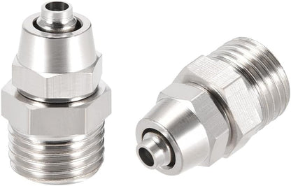 ya 14 9.20 baidi Re ble Fitting, 1/4 G Male x 13/64 Hose ID Quick Coupler Air Hose Plug 2pcs-1