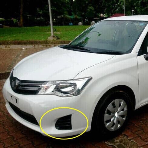 ya 3 8.24 baidi One pair of front bumper fog lamp protector frame decoration for Toyota Corolla Axio 2013-2015