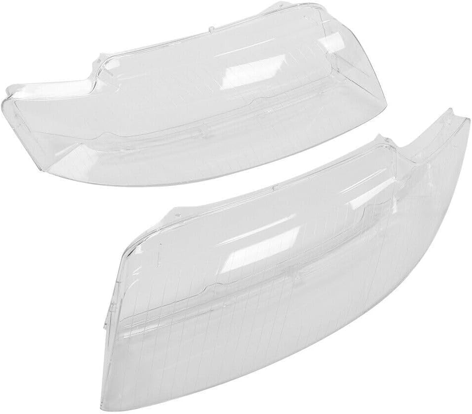 ya 7 8.24 baidi Pair Left + Right Headlight Headlamp Clear Lens Cover for Audi A4 B6 2002-2005