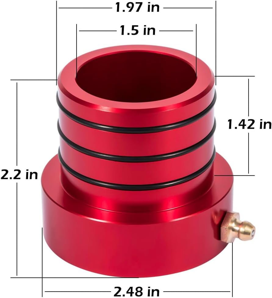 ya 4 8.8.2 2Pcs Red MG21103 Front Axle Tube Seal Kit for Jeep for Wrangler JK TJ XJ YJ ZJ MJ