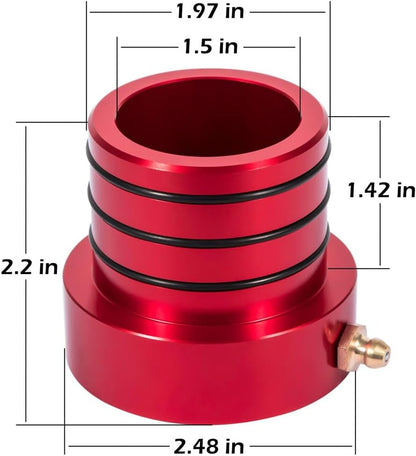 ya 4 8.8.2 2Pcs Red MG21103 Front Axle Tube Seal Kit for Jeep for Wrangler JK TJ XJ YJ ZJ MJ