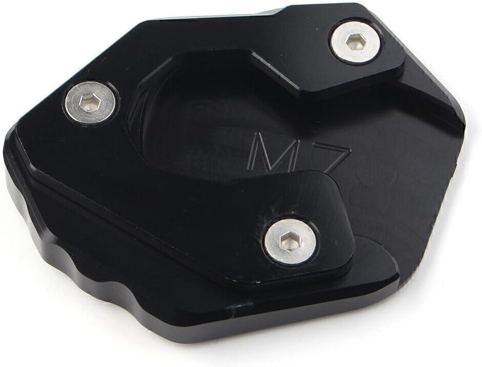 ya 5 8.24 baidi Morocycle Kickstand Side Stand Extension Plate Pad for Yamaha MT-07 FZ-07 Black