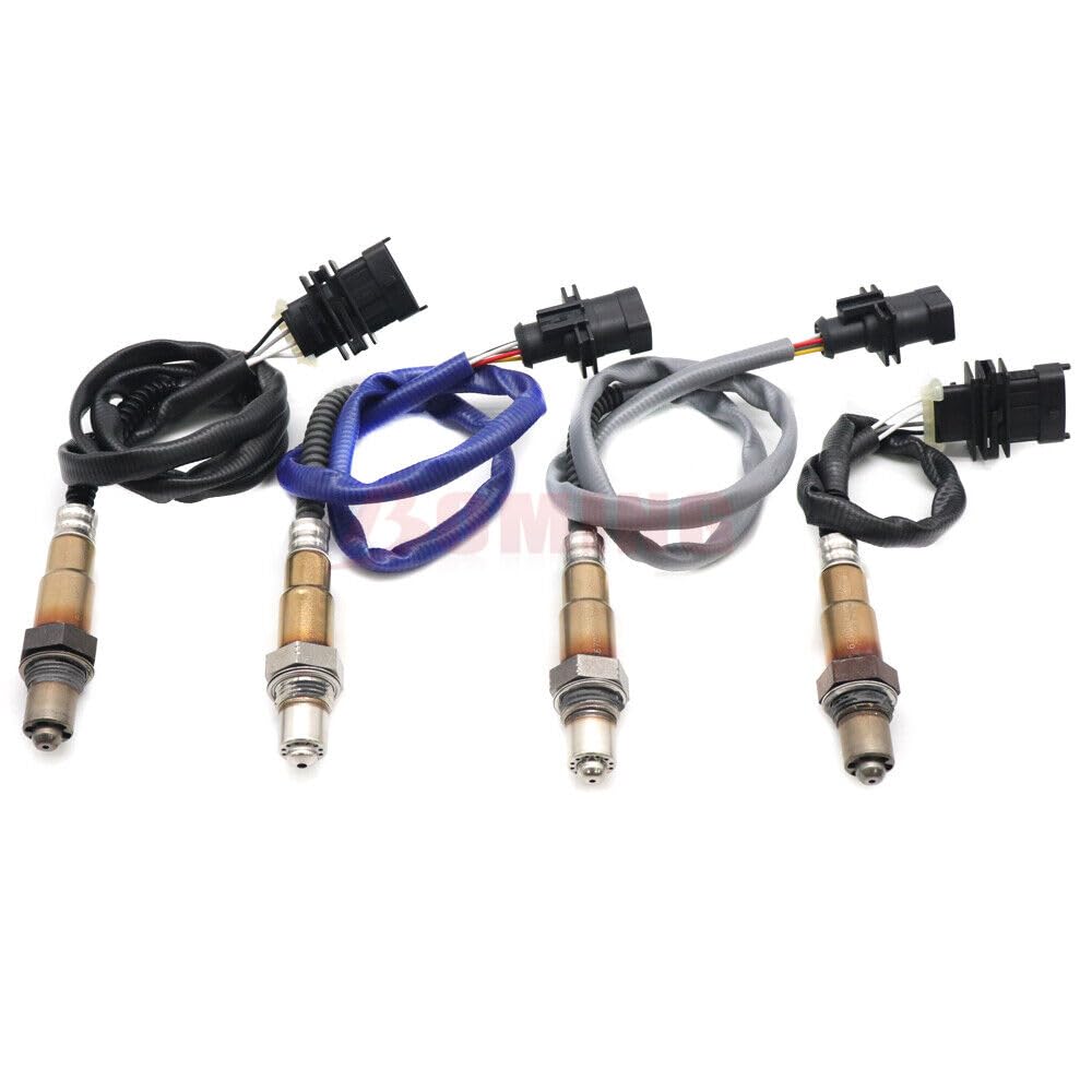 ya 4 8.14 Oxygen O2 Sensor 4pcs for 2014-2020 for Maserati Quattroporte Ghibli 3.0L 3.8L Liter 