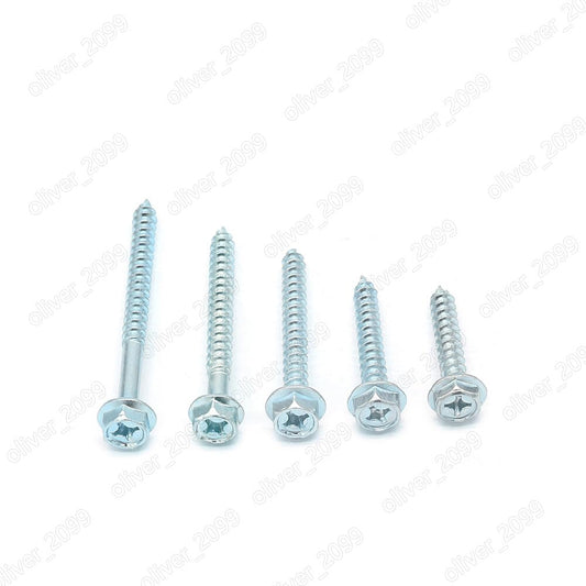 ya 16 10.20 baidi Galvanized Steel Phillips Cross Hex Flange Head Self Tapping Screws M4 M5 M6 M8