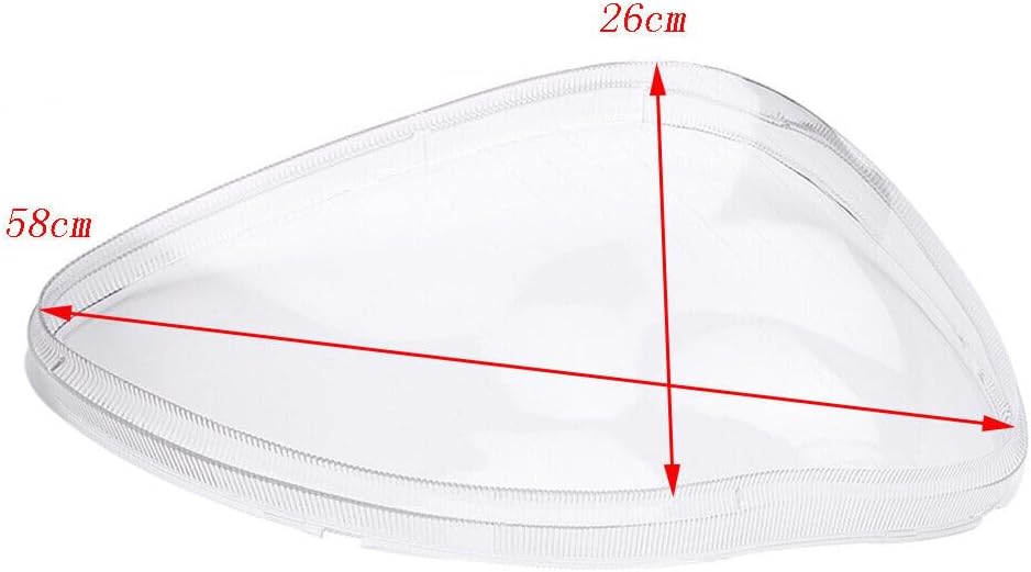 ya 4 8.10 Headlight Lens Cover Replacement for Mercedes-Benz W220 S-Class S320 1998-2005