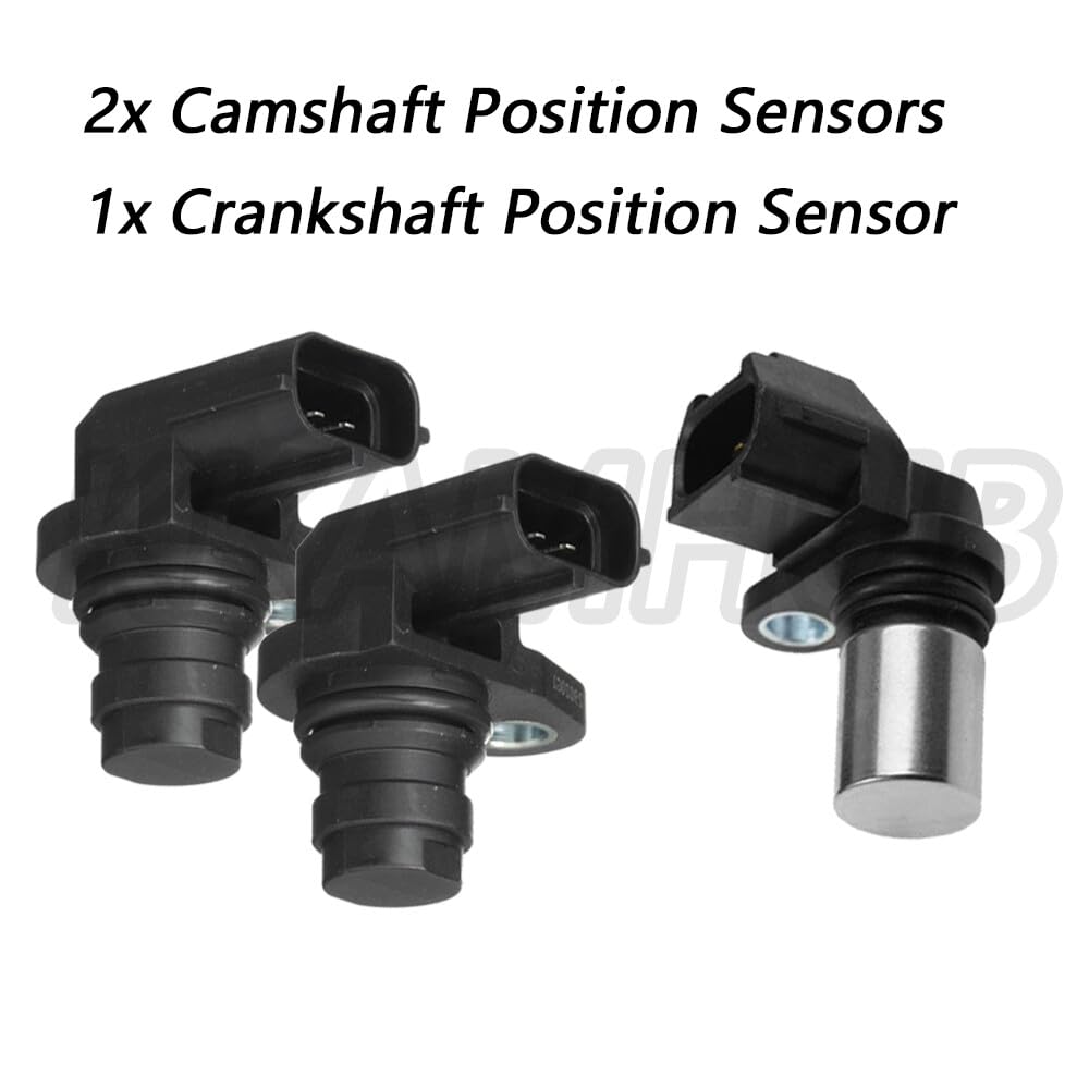 ya 5 8.24 baidi 2 camshaft and 1 crankshaft Position sensors for Volvo C30 C70 S40 V50 2.5L 2.4L