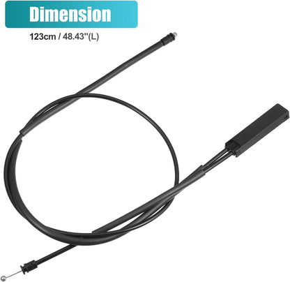 ya 10 9.16 baidi 51237210735 51-23-7-210-735 Car Hood Release Cable Suitable for BMW X3 X4 Black
