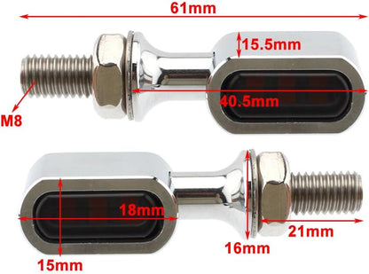ya 10 9.16 zhengce Rear for Mini LED Turn Signal Light Run Indicator Lamp Smoke Lens For Harle