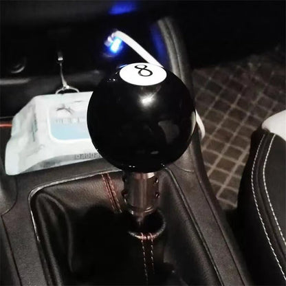 ya 11 9.14 baidiBlack 8 Ball Billiard Shift Knob Acrylic for MAN ual Gear Shifter Head w/ 3 Adapters