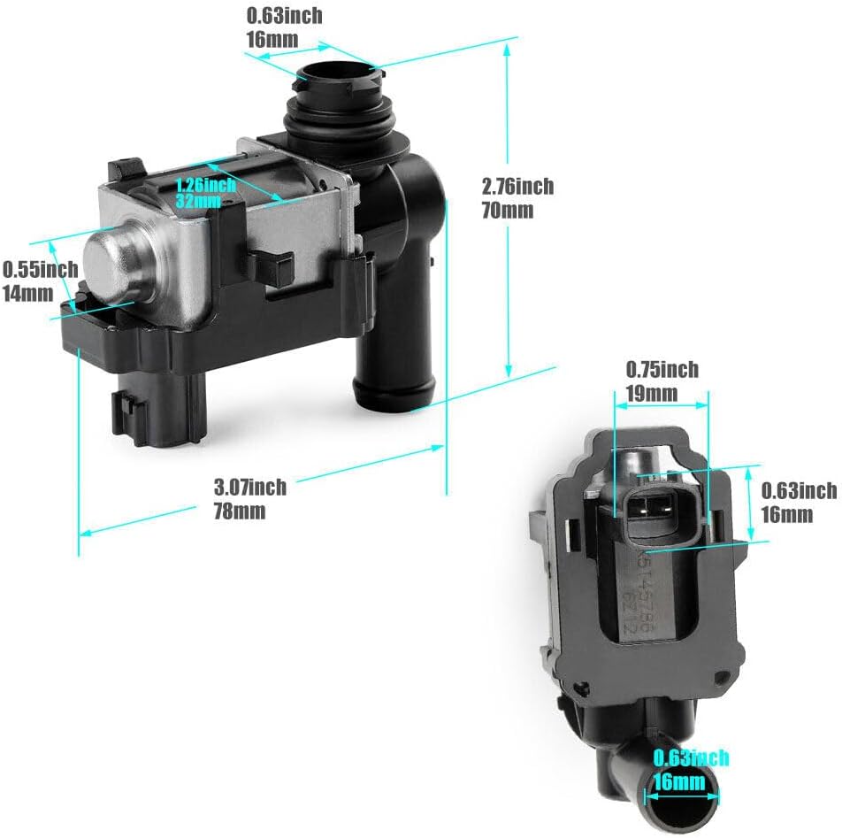 ya 4 8.14 1PC 14935-JF00B Vapor Canister Purge Solenoid Evap Vent Control Valve for Nissan