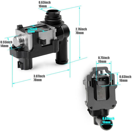 ya 4 8.14 1PC 14935-JF00B Vapor Canister Purge Solenoid Evap Vent Control Valve for Nissan