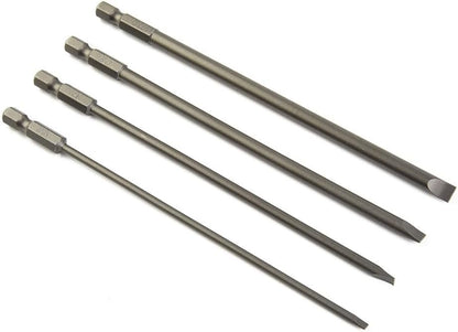 ya 26 10.21 baidi Hex Shank Screwdriver Bit 150mm Long 6.25mm / 1/4 Inch Electric Flat Head