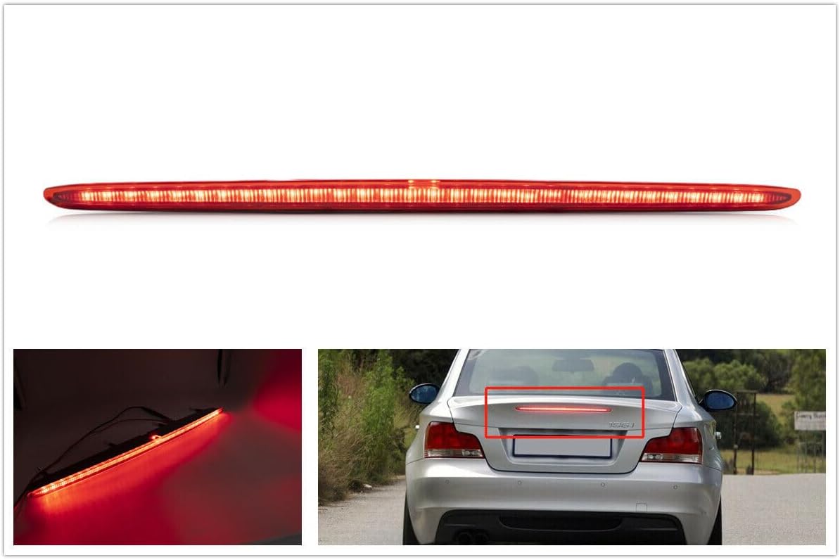 ya 7 8.24 baidi Red lens LED third brake light high mount center light for 07-13 for BMW E88 E82