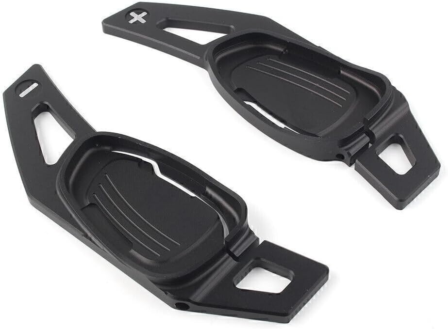 ya 4 8.8.2 2 x Steering Wheel Shift Paddle Shifter Trim Cover for Audi A5/S5/SA5 RS3 Black
