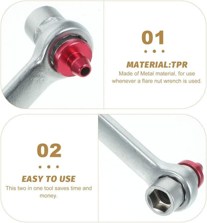 ya 10 9.16 baidi 11 Mm Brake Bleeding Wrench Oil Discharge Power Steering Bleeder Drainer