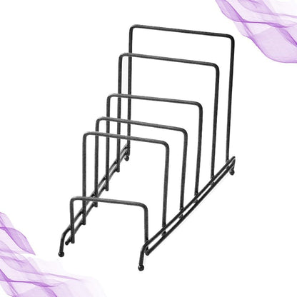 ya 26 10.21 baidi Wrought Iron Stora Rack Plates Holder Baking Pan Organizer Kitchen Dish Dryer-2