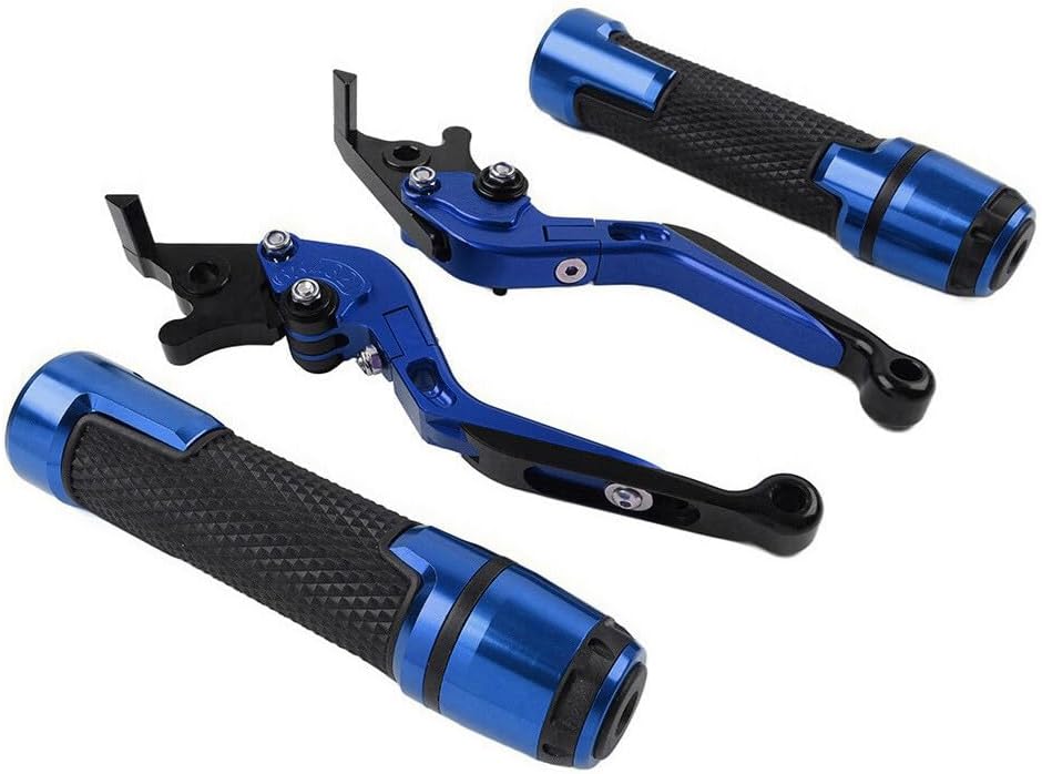 ya 10 9.16 zhengce Folding Extendable Brake Clutch Levers Handlebar Grip Set FIT for Suzuki GS