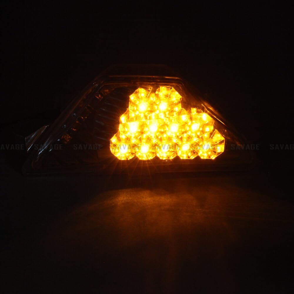 ya 4 8.14 Front LED Turn Signals Lights for Kawasaki NINJA 250 300 400 650 1000 Ninja ZX6R