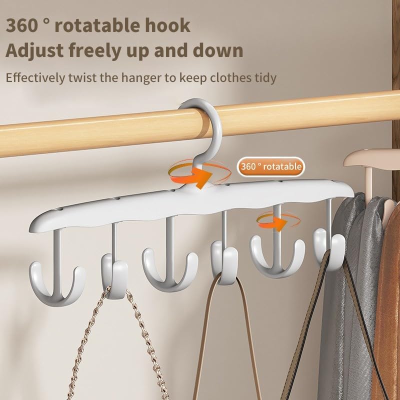 ya 14 9.20 baidi Multi Hook Coat Hanger Scarf Bra Hanger Organizer Space Saving Hanger Anti S-wq-1