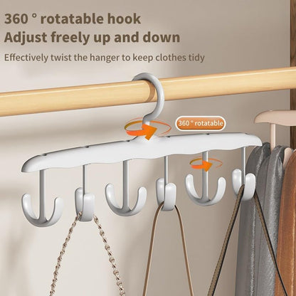 ya 14 9.20 baidi Multi Hook Coat Hanger Scarf Bra Hanger Organizer Space Saving Hanger Anti S-wq-1