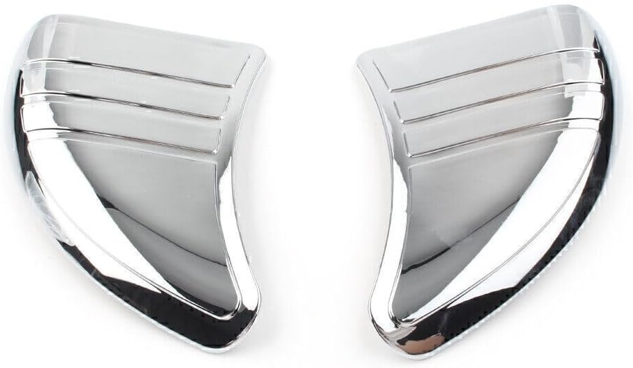 ya 4 8.10 Tri-Line Inner Fairing Mirror Cover Plugs Fit for Harley Touring Glide Chrome