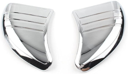 ya 4 8.10 Tri-Line Inner Fairing Mirror Cover Plugs Fit for Harley Touring Glide Chrome