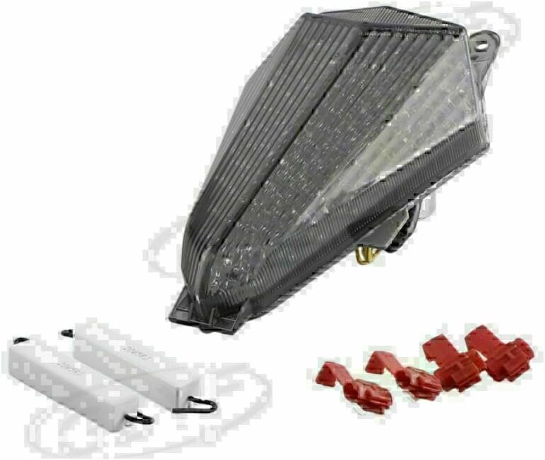 ya 5 8.24 baidi LED Tail Lamp Rear Taillight Running Light Smoke Lens Fit for Yamaha R6 2006-2007
