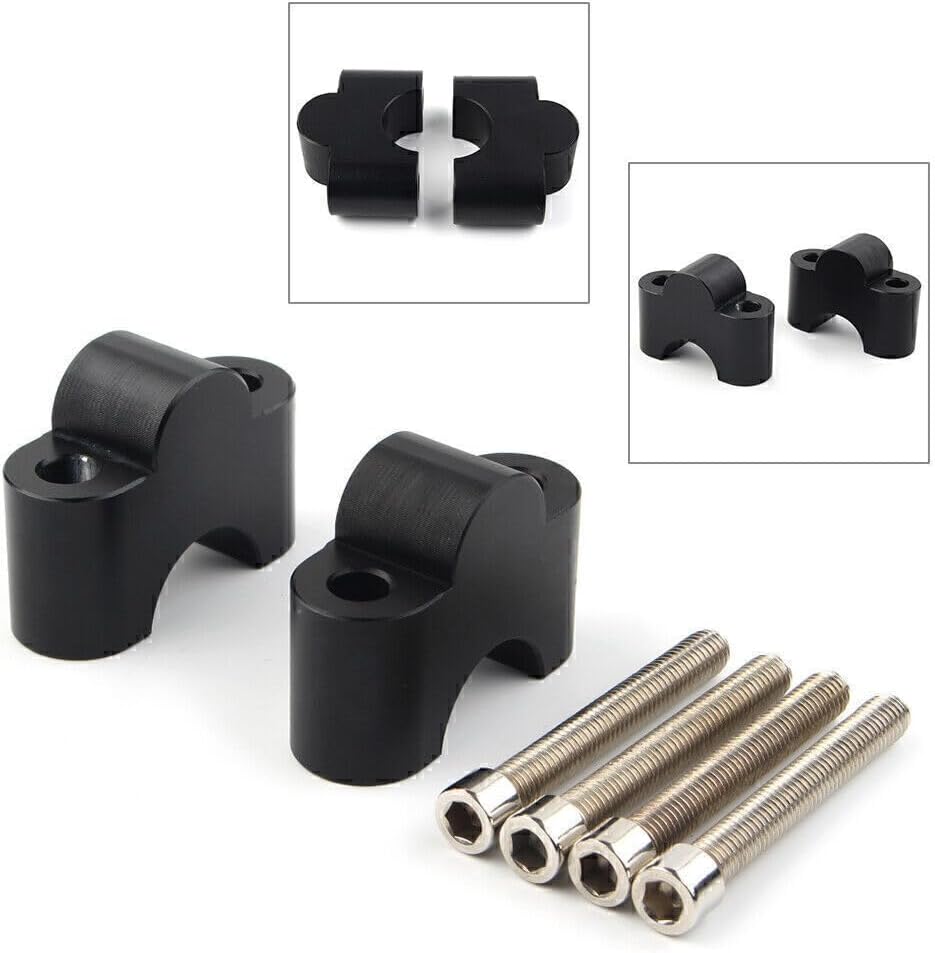 ya 15 10.19 zhengce 1 1/8 28mm CNC Handlebar Risers Bar Mount Clamp Adapter For Sc for Ram bler